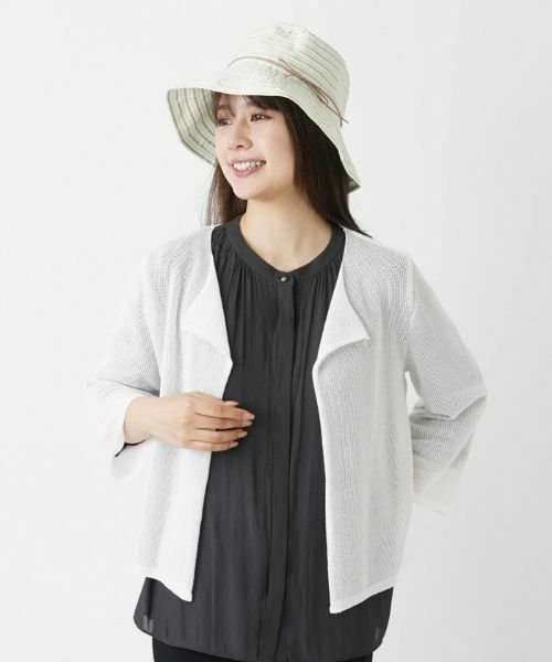 Leilian / レリアン ハット | ボーダー風ハット【VECCHI】 | 詳細7