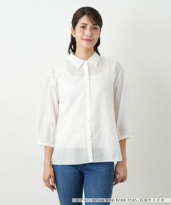 Leilian / レリアン シャツ・ブラウス | メッシュブラウス【Leilian WHITE LABEL】