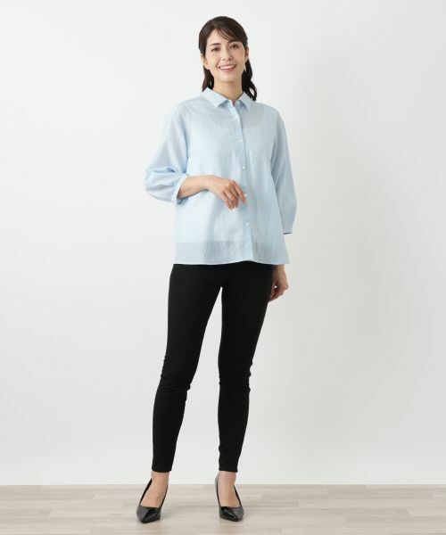 Leilian / レリアン シャツ・ブラウス | メッシュブラウス【Leilian WHITE LABEL】 | 詳細1
