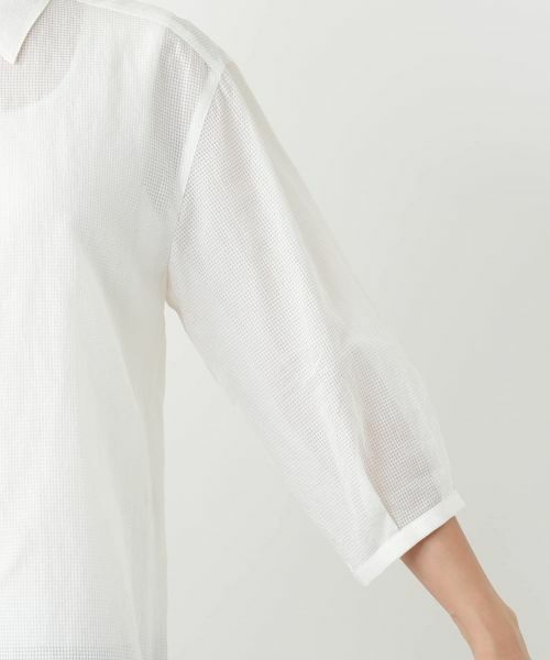 Leilian / レリアン シャツ・ブラウス | メッシュブラウス【Leilian WHITE LABEL】 | 詳細12