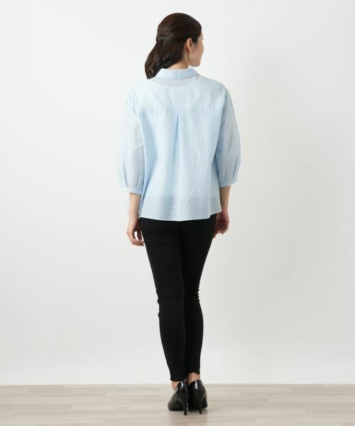 Leilian / レリアン シャツ・ブラウス | メッシュブラウス【Leilian WHITE LABEL】 | 詳細3