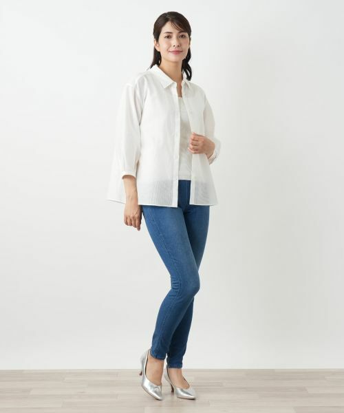 Leilian / レリアン シャツ・ブラウス | メッシュブラウス【Leilian WHITE LABEL】 | 詳細4