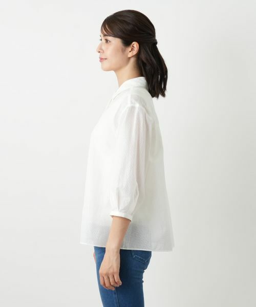 Leilian / レリアン シャツ・ブラウス | メッシュブラウス【Leilian WHITE LABEL】 | 詳細8