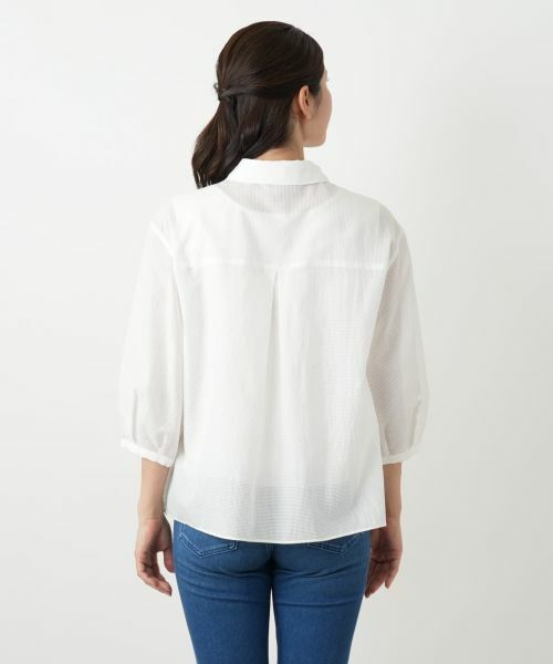 Leilian / レリアン シャツ・ブラウス | メッシュブラウス【Leilian WHITE LABEL】 | 詳細9