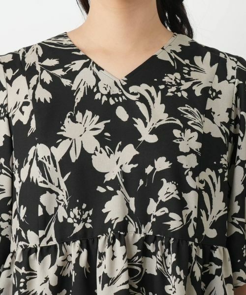 Leilian / レリアン シャツ・ブラウス | プリントフレアブラウス【Leilian WHITE LABEL】 | 詳細10