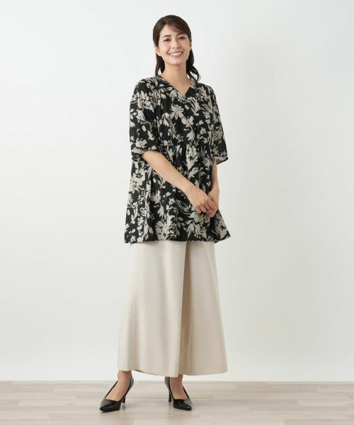 Leilian / レリアン シャツ・ブラウス | プリントフレアブラウス【Leilian WHITE LABEL】 | 詳細4