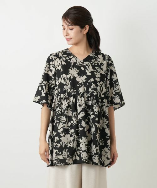 Leilian / レリアン シャツ・ブラウス | プリントフレアブラウス【Leilian WHITE LABEL】 | 詳細7