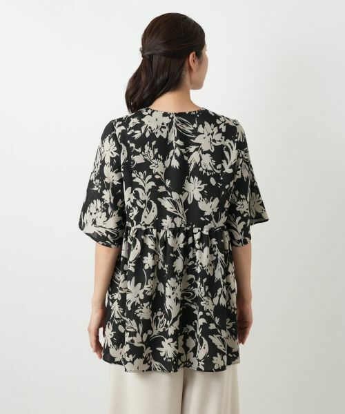Leilian / レリアン シャツ・ブラウス | プリントフレアブラウス【Leilian WHITE LABEL】 | 詳細9