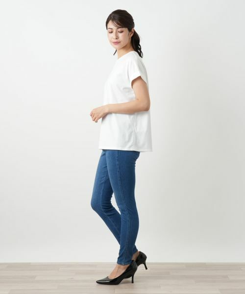 Leilian / レリアン Tシャツ | ロゴ刺繍Tシャツ【Leilian WHITE LABEL】 | 詳細10