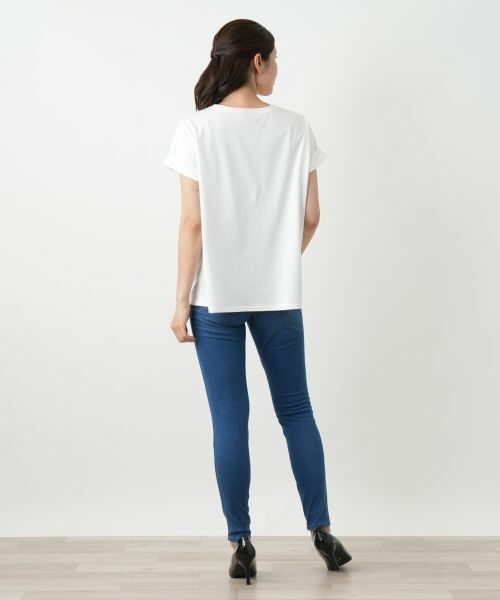 Leilian / レリアン Tシャツ | ロゴ刺繍Tシャツ【Leilian WHITE LABEL】 | 詳細11