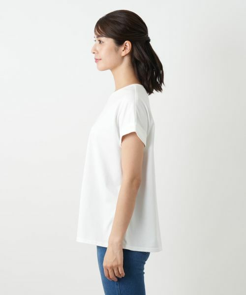 Leilian / レリアン Tシャツ | ロゴ刺繍Tシャツ【Leilian WHITE LABEL】 | 詳細13