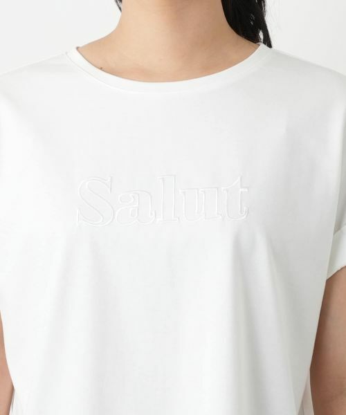 Leilian / レリアン Tシャツ | ロゴ刺繍Tシャツ【Leilian WHITE LABEL】 | 詳細15