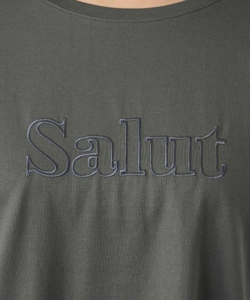 Leilian / レリアン Tシャツ | ロゴ刺繍Tシャツ【Leilian WHITE LABEL】 | 詳細4