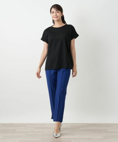 Leilian / レリアン Tシャツ | ロゴ刺繍Tシャツ【Leilian WHITE LABEL】 | 詳細5