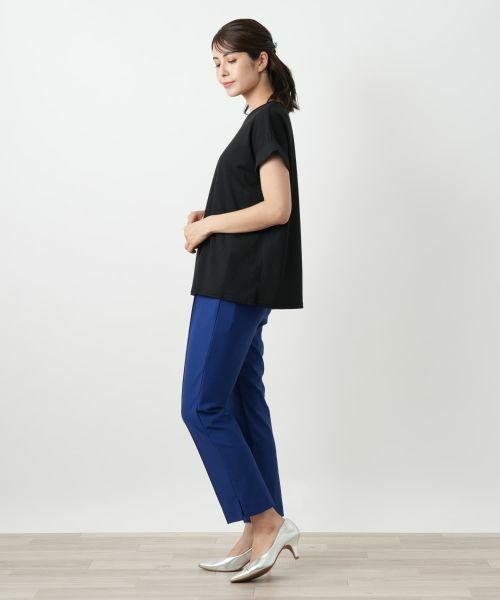 Leilian / レリアン Tシャツ | ロゴ刺繍Tシャツ【Leilian WHITE LABEL】 | 詳細6