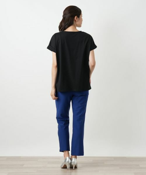 Leilian / レリアン Tシャツ | ロゴ刺繍Tシャツ【Leilian WHITE LABEL】 | 詳細7