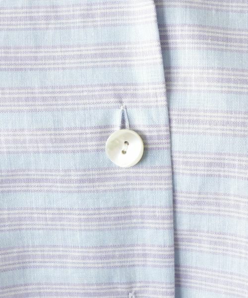 Leilian / レリアン シャツ・ブラウス | ボーダーオープンカラーブラウス【Leilian WHITE LABEL】 | 詳細12