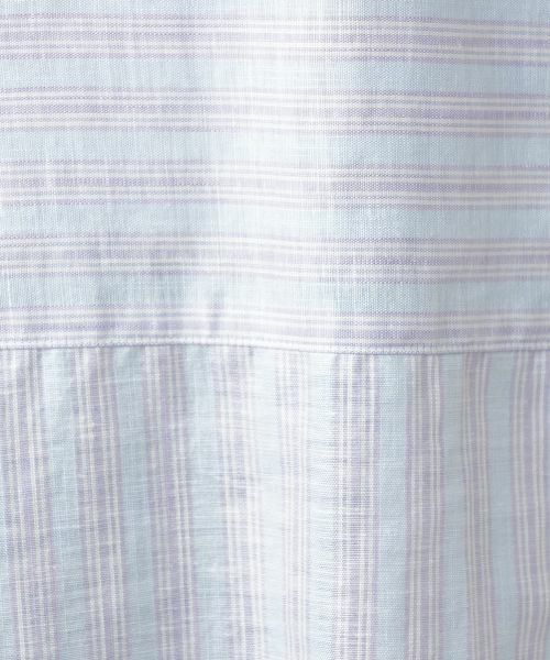 Leilian / レリアン シャツ・ブラウス | ボーダーオープンカラーブラウス【Leilian WHITE LABEL】 | 詳細13