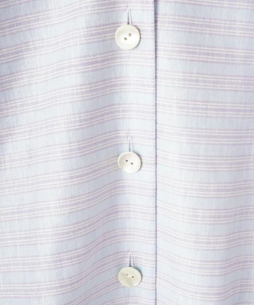 Leilian / レリアン シャツ・ブラウス | ボーダーオープンカラーブラウス【Leilian WHITE LABEL】 | 詳細17