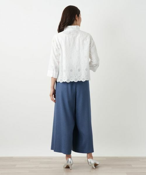 Leilian / レリアン シャツ・ブラウス | カットワーク刺繍ブラウス【Leilian WHITE LABEL】 | 詳細3