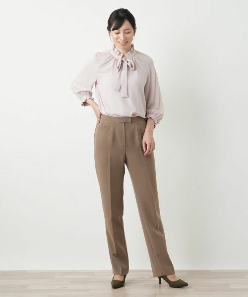 Leilian / レリアン その他パンツ | ストレートストレッチパンツ | 詳細1