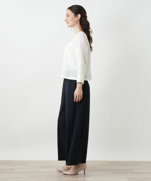 Leilian / レリアン シャツ・ブラウス | クロップドブラウス【Leilian WHITE LABEL】 | 詳細2