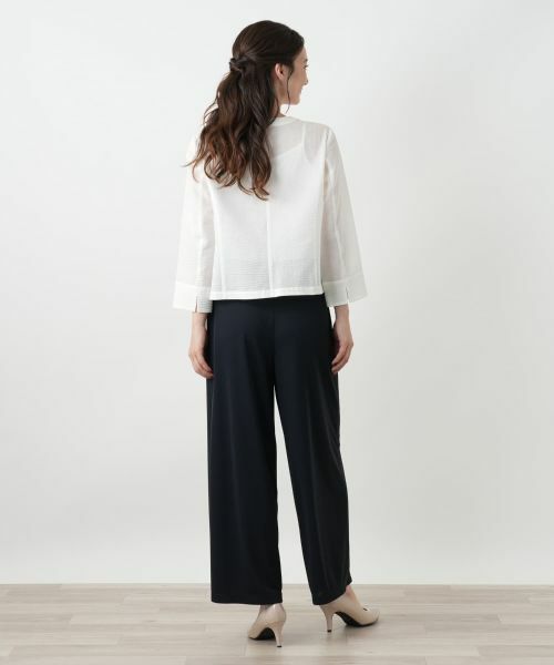 Leilian / レリアン シャツ・ブラウス | クロップドブラウス【Leilian WHITE LABEL】 | 詳細3