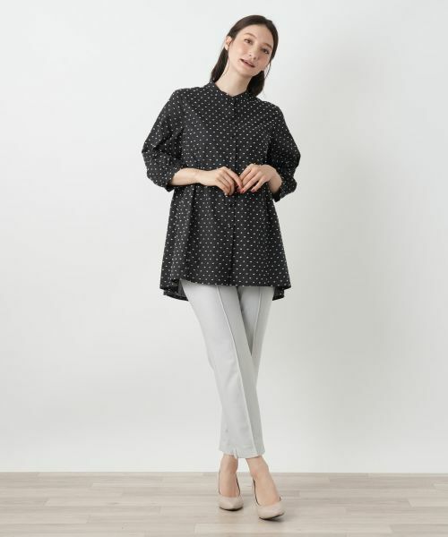 Leilian / レリアン シャツ・ブラウス | スタンドカラーブラウス【Leilian WHITE LABEL】 | 詳細4