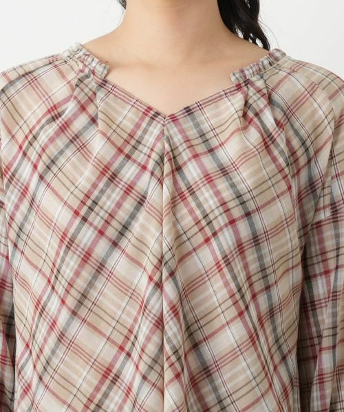 Leilian / レリアン シャツ・ブラウス | チェックフレアブラウス | 詳細10