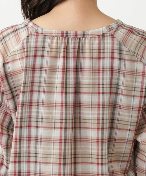 Leilian / レリアン シャツ・ブラウス | チェックフレアブラウス | 詳細11