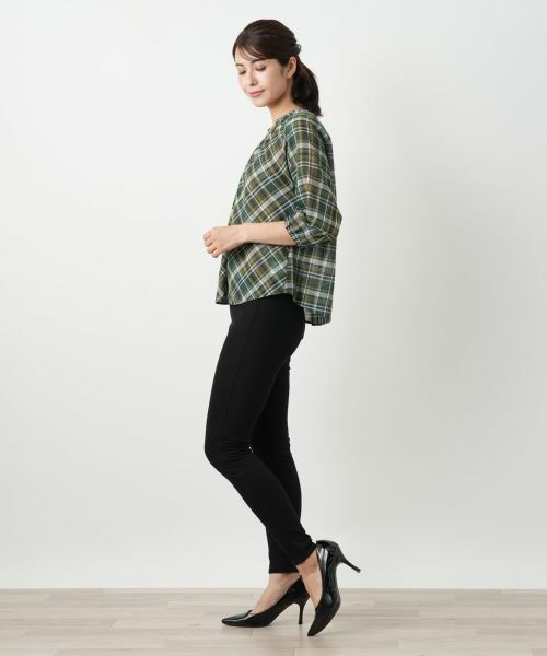 Leilian / レリアン シャツ・ブラウス | チェックフレアブラウス | 詳細2