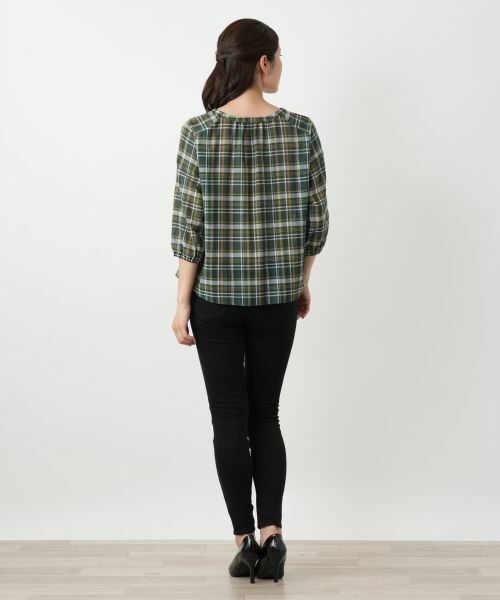 Leilian / レリアン シャツ・ブラウス | チェックフレアブラウス | 詳細3