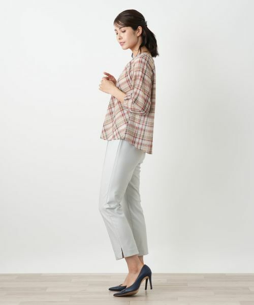 Leilian / レリアン シャツ・ブラウス | チェックフレアブラウス | 詳細5