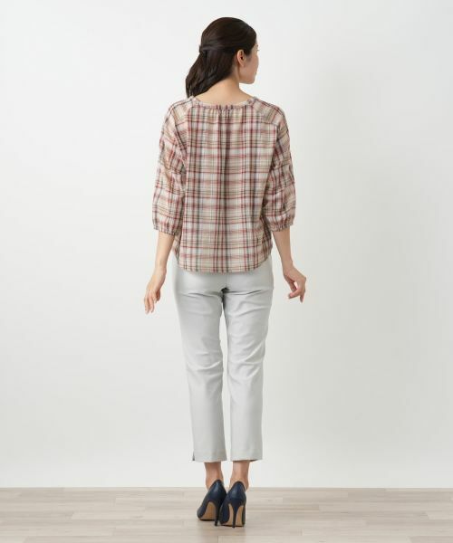 Leilian / レリアン シャツ・ブラウス | チェックフレアブラウス | 詳細6