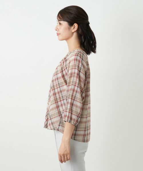 Leilian / レリアン シャツ・ブラウス | チェックフレアブラウス | 詳細8
