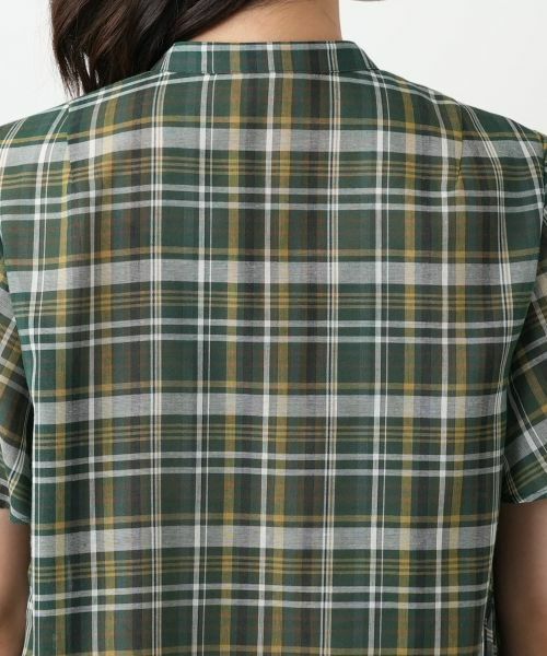 Leilian / レリアン シャツ・ブラウス | プリーツ切替チェックブラウス | 詳細11