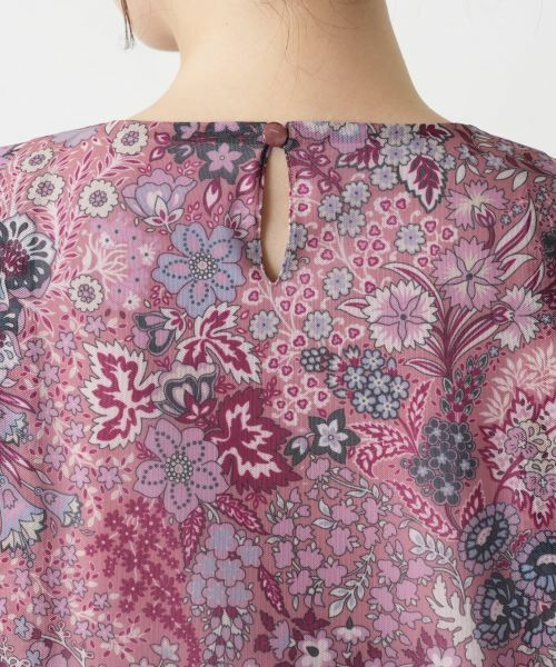 Leilian / レリアン ドレス | 洗えるプリントフレアワンピース【BINDA】【パワーネット素材】 | 詳細12