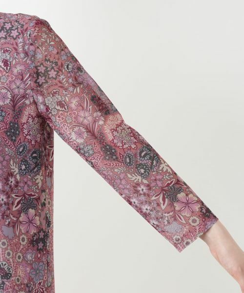 Leilian / レリアン ドレス | 洗えるプリントフレアワンピース【BINDA】【パワーネット素材】 | 詳細13