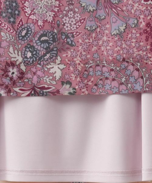 Leilian / レリアン ドレス | 洗えるプリントフレアワンピース【BINDA】【パワーネット素材】 | 詳細16