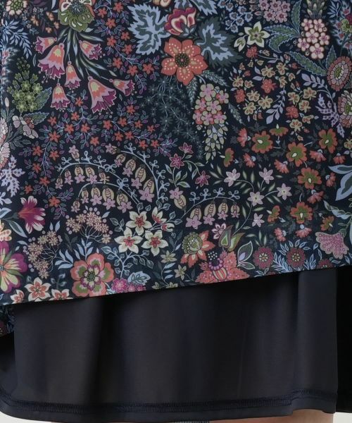 Leilian / レリアン ドレス | 洗えるプリントフレアワンピース【BINDA】【パワーネット素材】 | 詳細4