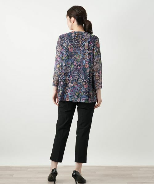 Leilian / レリアン カットソー | プリントピンタックカットソー【BINDA】 | 詳細3