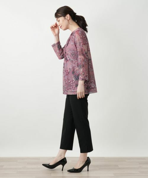 Leilian / レリアン カットソー | プリントピンタックカットソー【BINDA】 | 詳細6