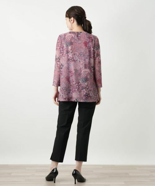 Leilian / レリアン カットソー | プリントピンタックカットソー【BINDA】 | 詳細7