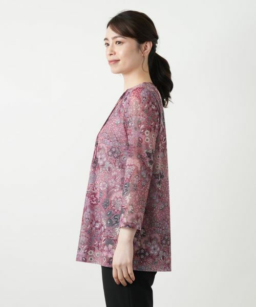 Leilian / レリアン カットソー | プリントピンタックカットソー【BINDA】 | 詳細9