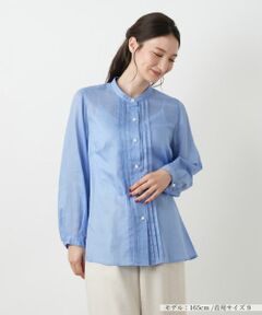 Leilianホワイト 長袖シャツ ストライプシャツ|レリアン | レリアン公式オンラインストア