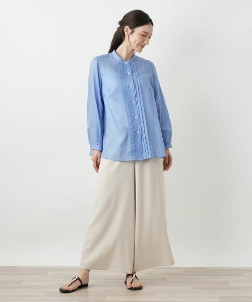 Leilian / レリアン シャツ・ブラウス | スタンドカラーブラウス【Leilian WHITE LABEL】 | 詳細1