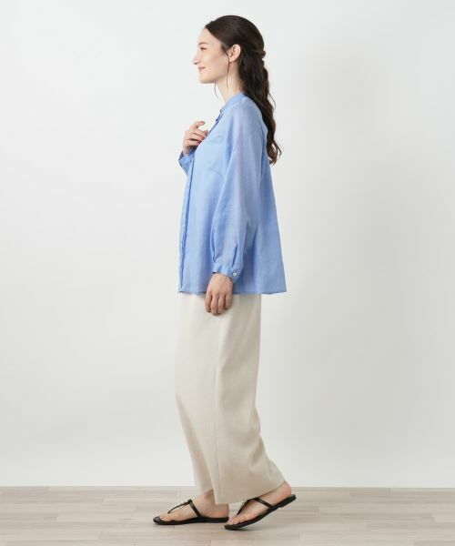 Leilian / レリアン シャツ・ブラウス | スタンドカラーブラウス【Leilian WHITE LABEL】 | 詳細2