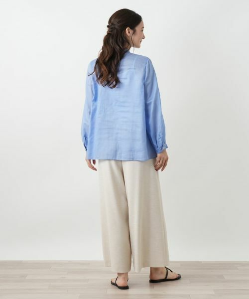 Leilian / レリアン シャツ・ブラウス | スタンドカラーブラウス【Leilian WHITE LABEL】 | 詳細3