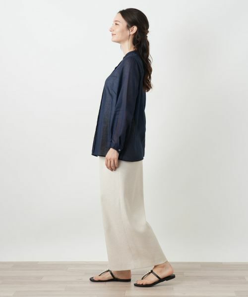 Leilian / レリアン シャツ・ブラウス | スタンドカラーブラウス【Leilian WHITE LABEL】 | 詳細5