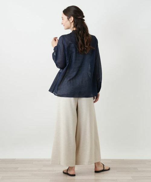 Leilian / レリアン シャツ・ブラウス | スタンドカラーブラウス【Leilian WHITE LABEL】 | 詳細6